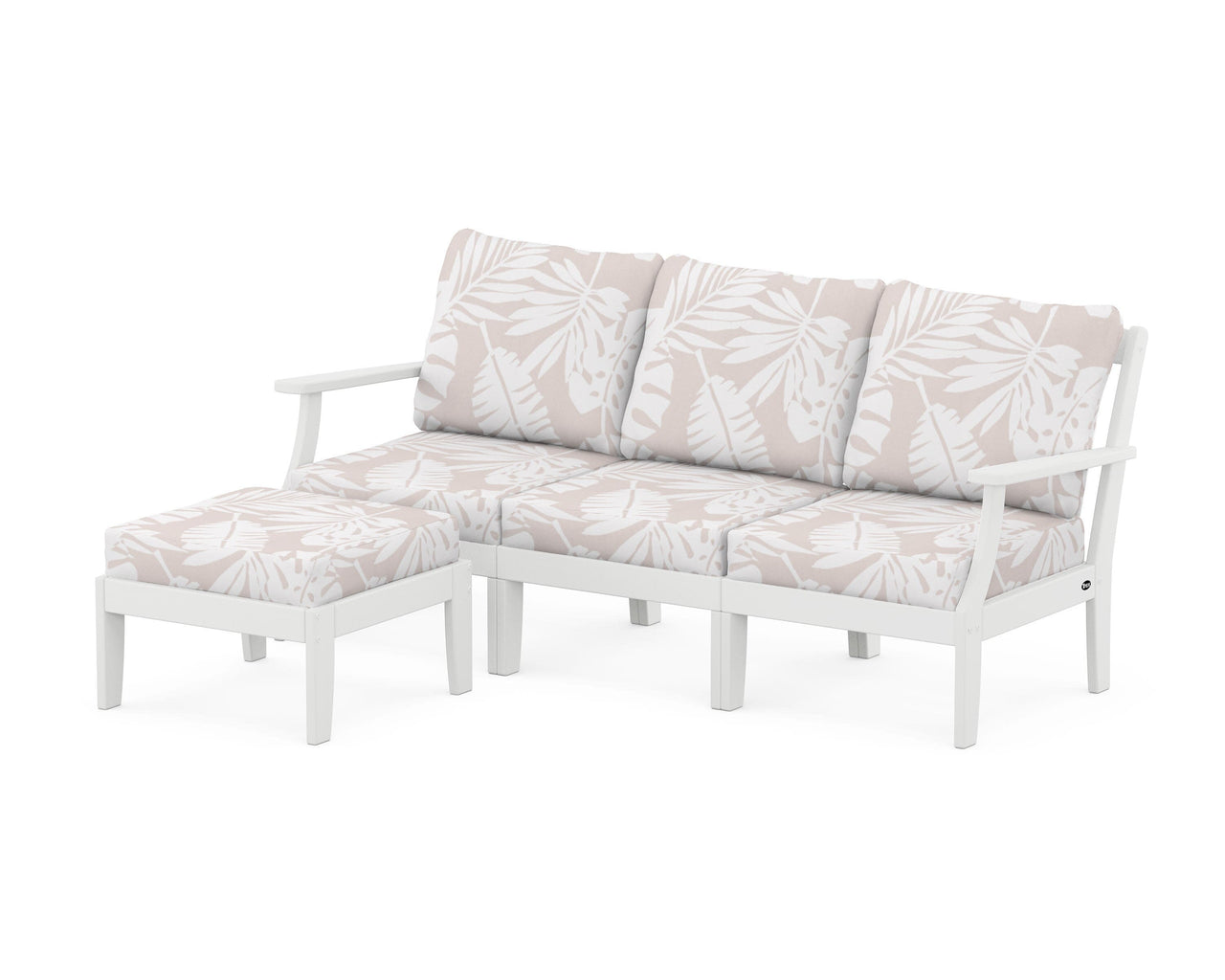 Trex Yacht Club Modular 4-Piece Deep Seating Set with Ottoman