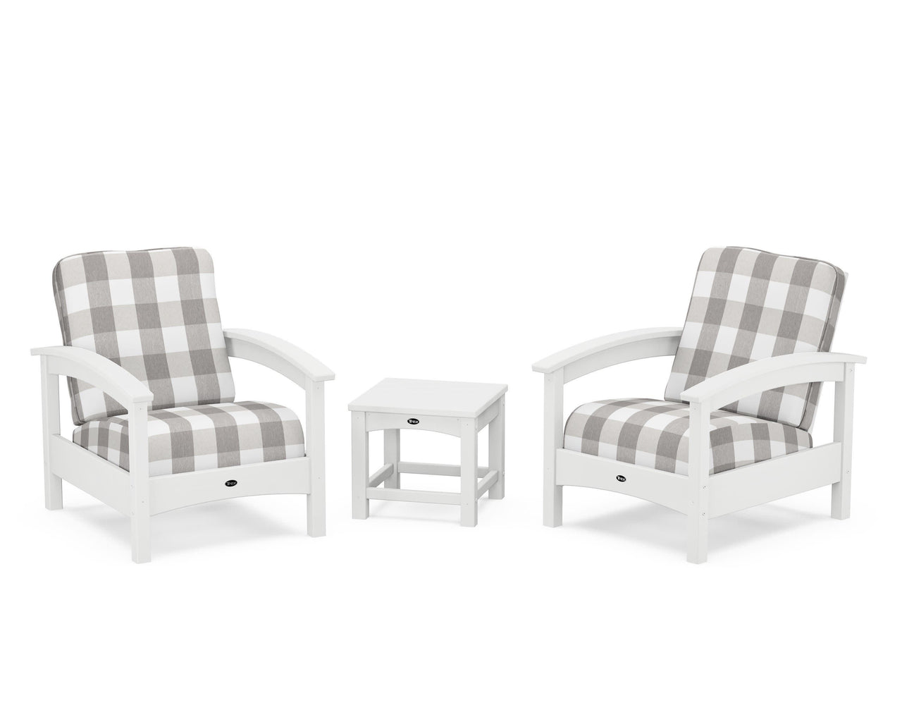 Trex Rockport Club 3-Piece Deep Seating Conversation Set