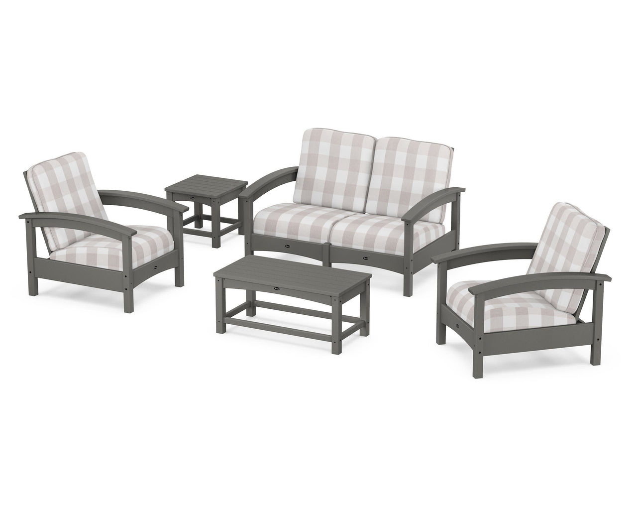 Trex Rockport Club 6-Piece Deep Seating Conversation Set