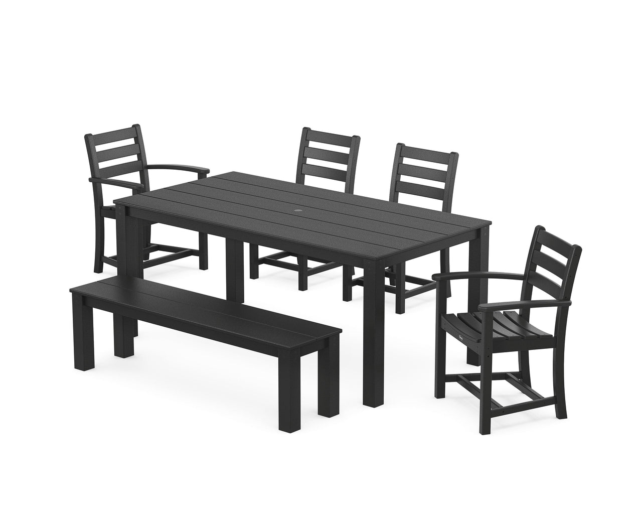 Trex Monterey Bay 6-Piece Parsons Dining Set with Bench