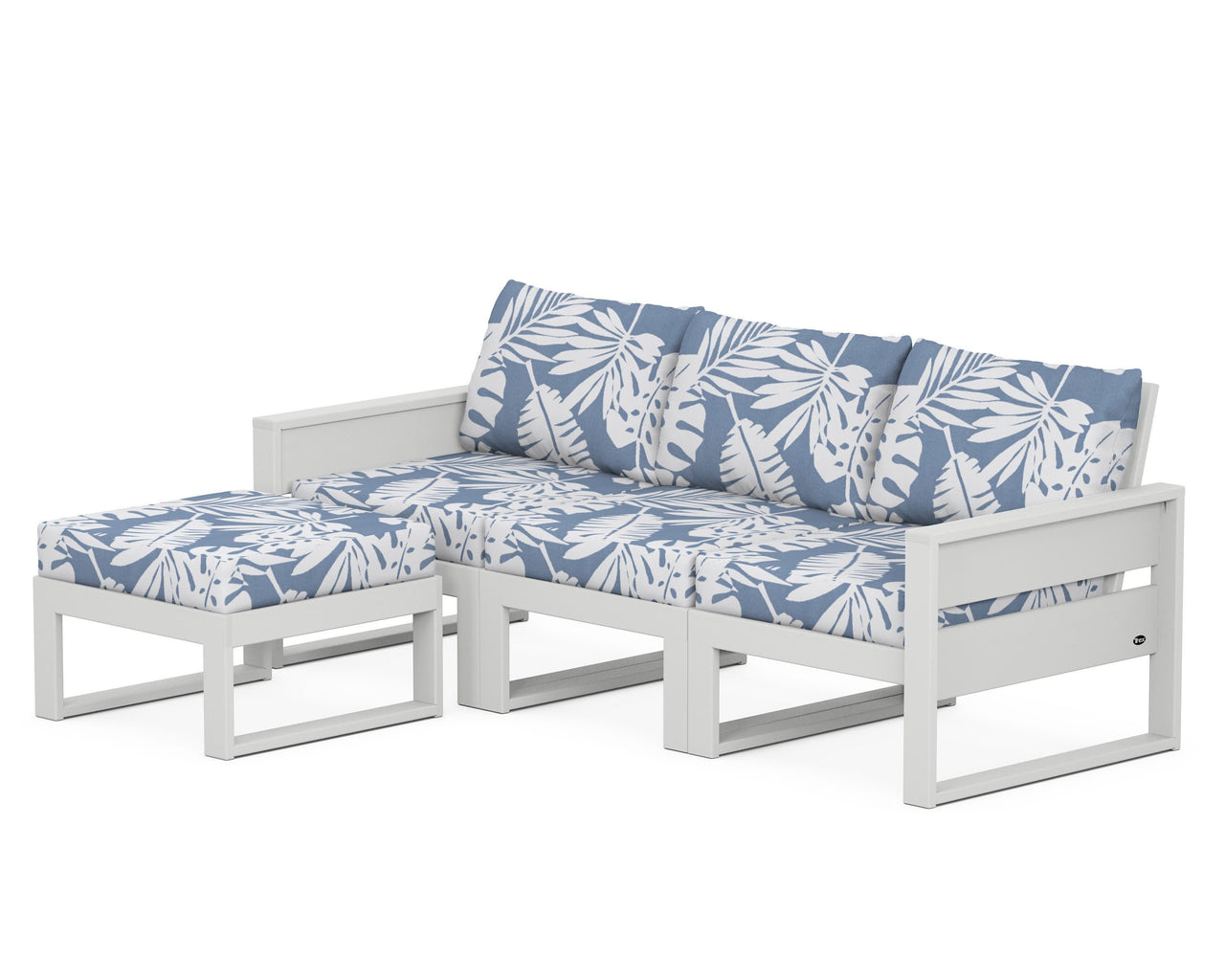 Trex Eastport 4- Piece Sectional with Ottoman