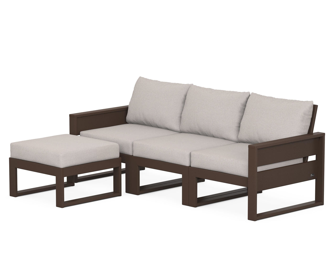 Trex Eastport 4- Piece Sectional with Ottoman