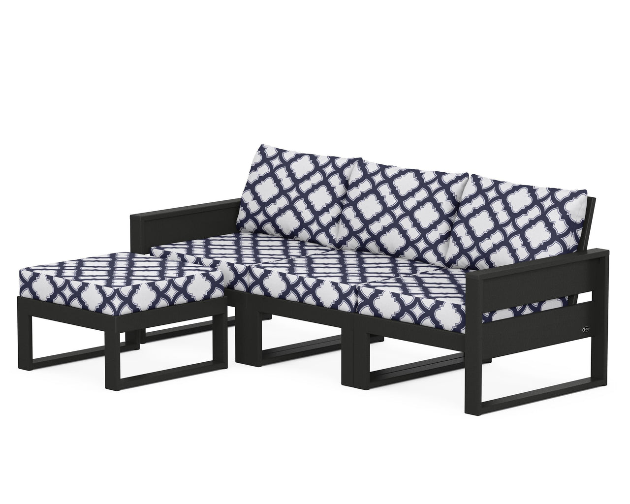 Trex Eastport 4- Piece Sectional with Ottoman