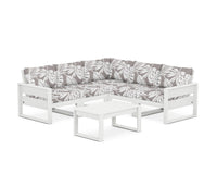 Thumbnail for Trex Eastport 6-Piece Deep Seating Sectional + Coffee Table Set