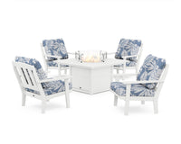 Thumbnail for Trex Cape Cod 5-Piece Deep Seating Set with Fire Pit Table