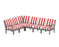 Thumbnail for Trex Yacht Club Modular 6-Piece Deep Seating Set