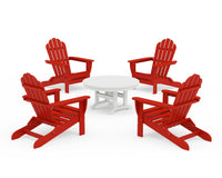 Thumbnail for Trex 5-Piece Monterey Bay Folding Adirondack Chair Conversation Group
