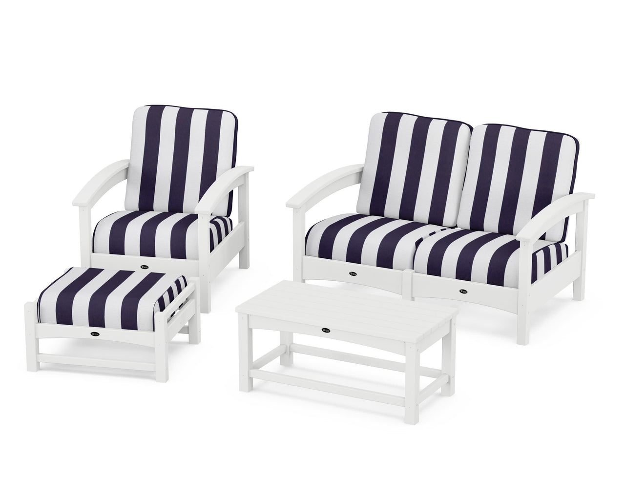 Trex Rockport 4-Piece Deep Seating Conversation Group