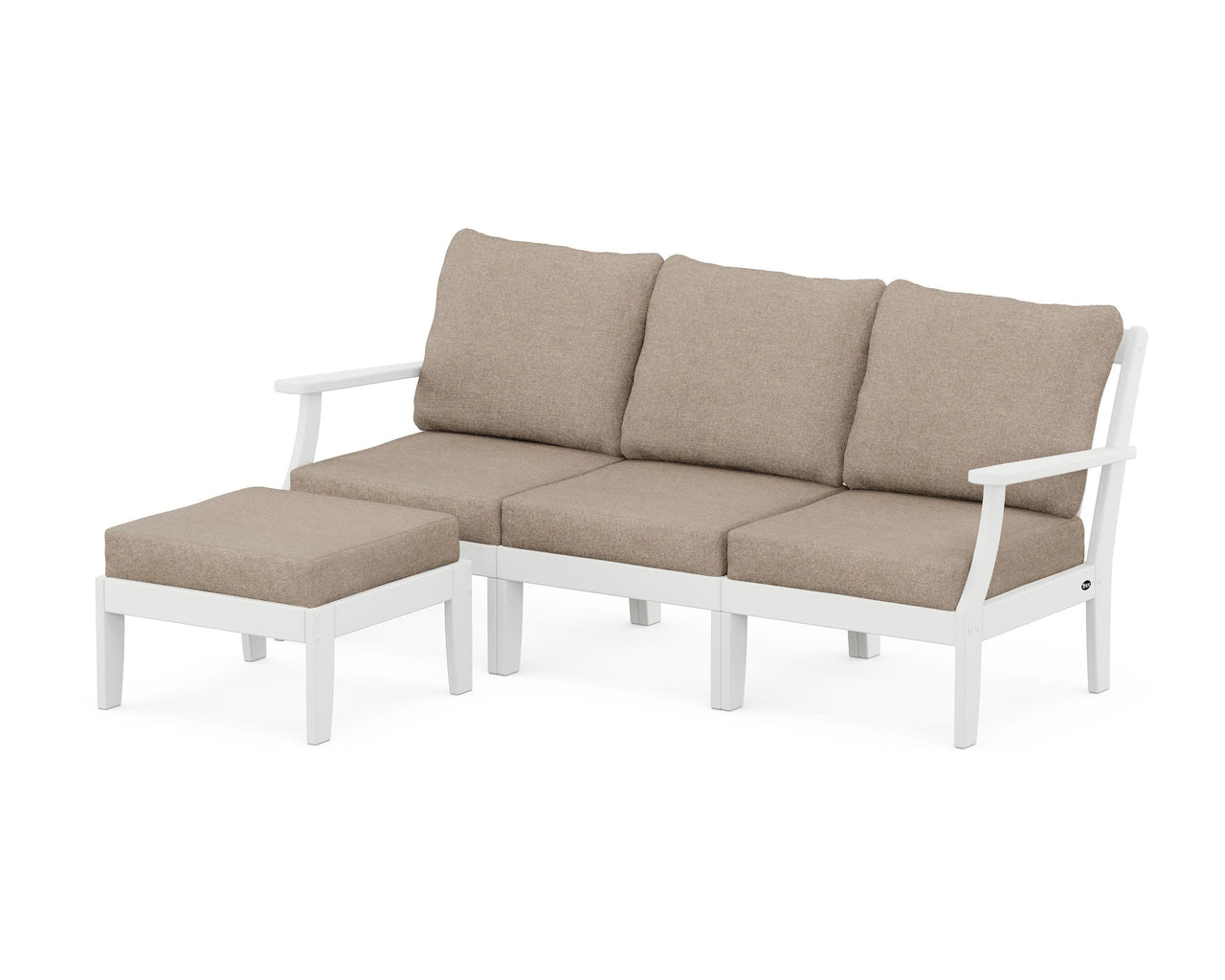 Trex Yacht Club Modular 4-Piece Deep Seating Set with Ottoman
