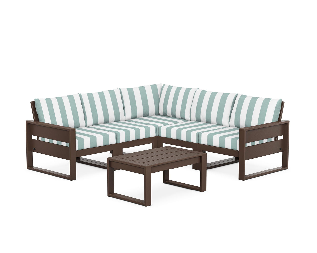 Trex Eastport 6-Piece Deep Seating Sectional + Coffee Table Set
