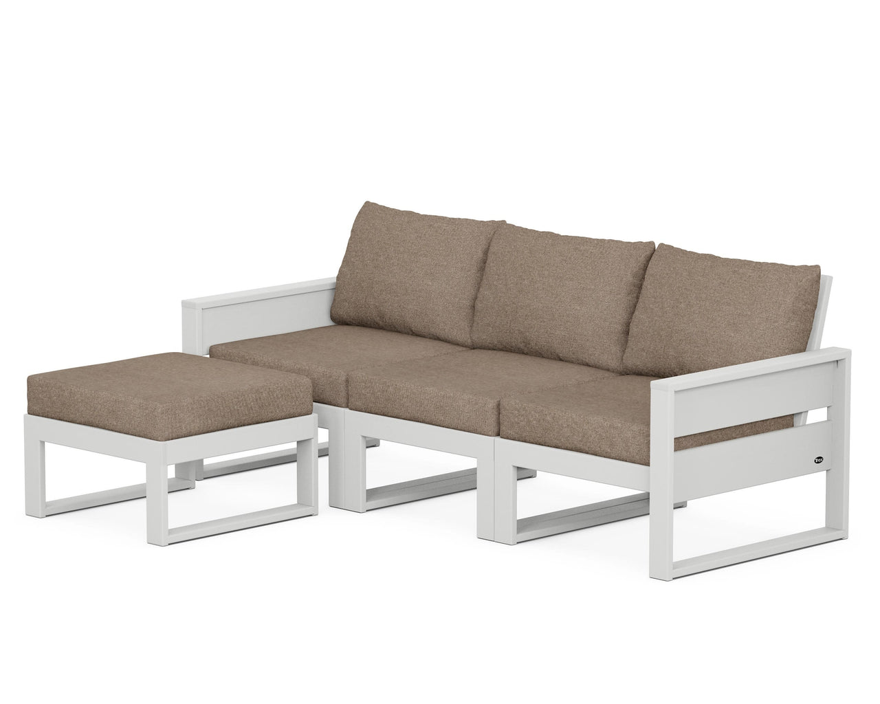 Trex Eastport 4- Piece Sectional with Ottoman