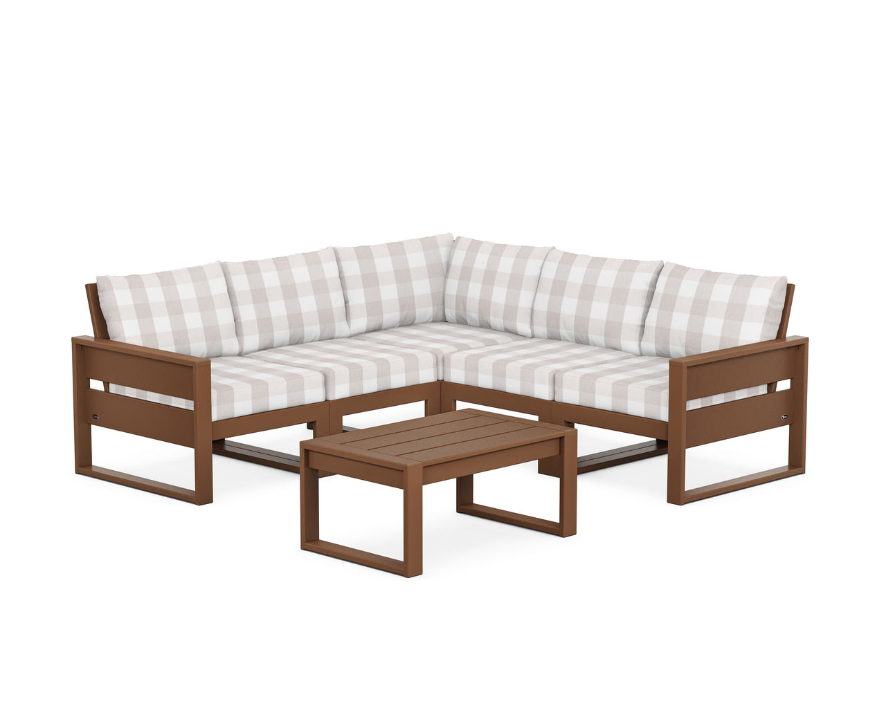 Trex Eastport 6-Piece Deep Seating Sectional + Coffee Table Set