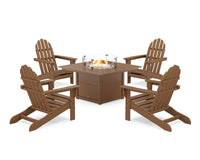 Thumbnail for Trex Cape Cod Adirondack 5-Piece Set with Square Fire Pit Table