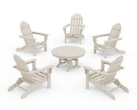 Thumbnail for Trex Cape Cod 6-Piece Folding Adirondack Conversation Set - Sand Castle