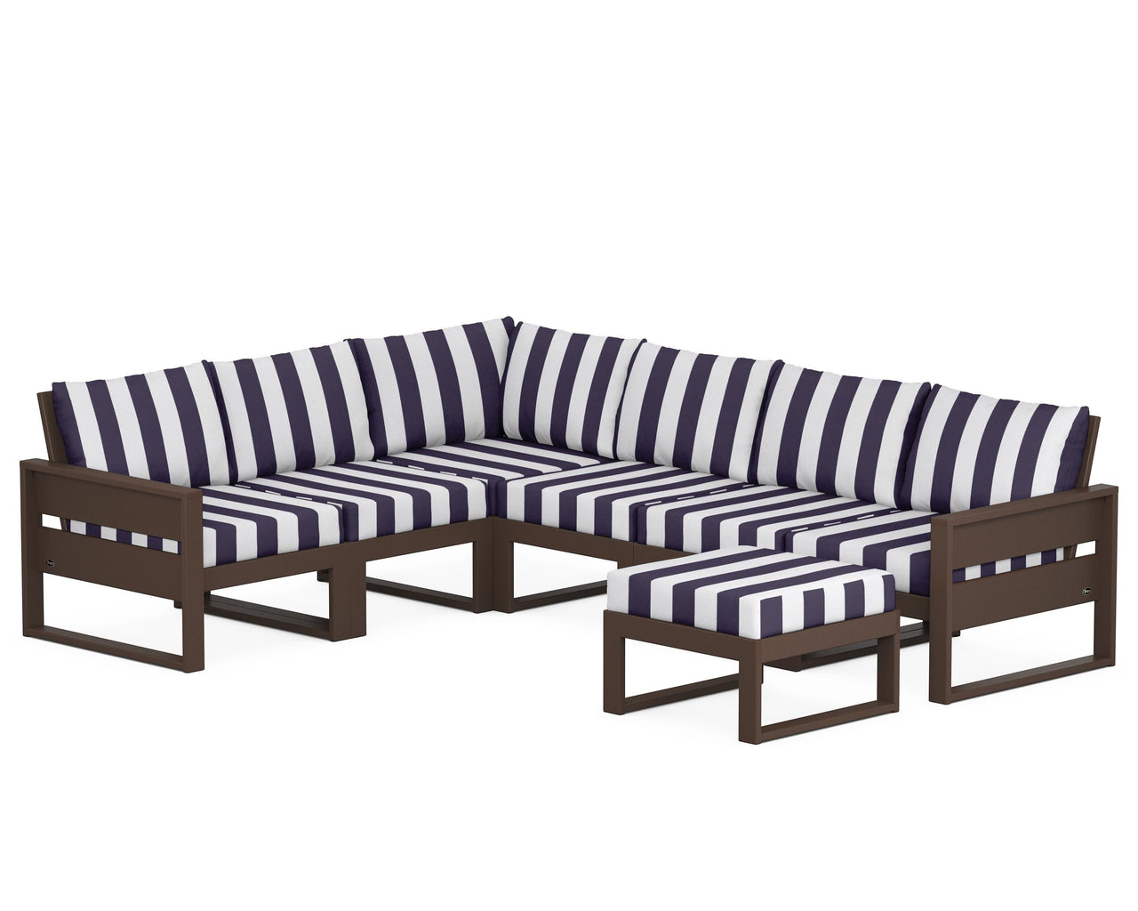 Trex Eastport 6-Piece Sectional with Ottoman