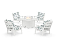 Thumbnail for Trex Yacht Club 5-Piece Deep Seating Set with Fire Pit Table