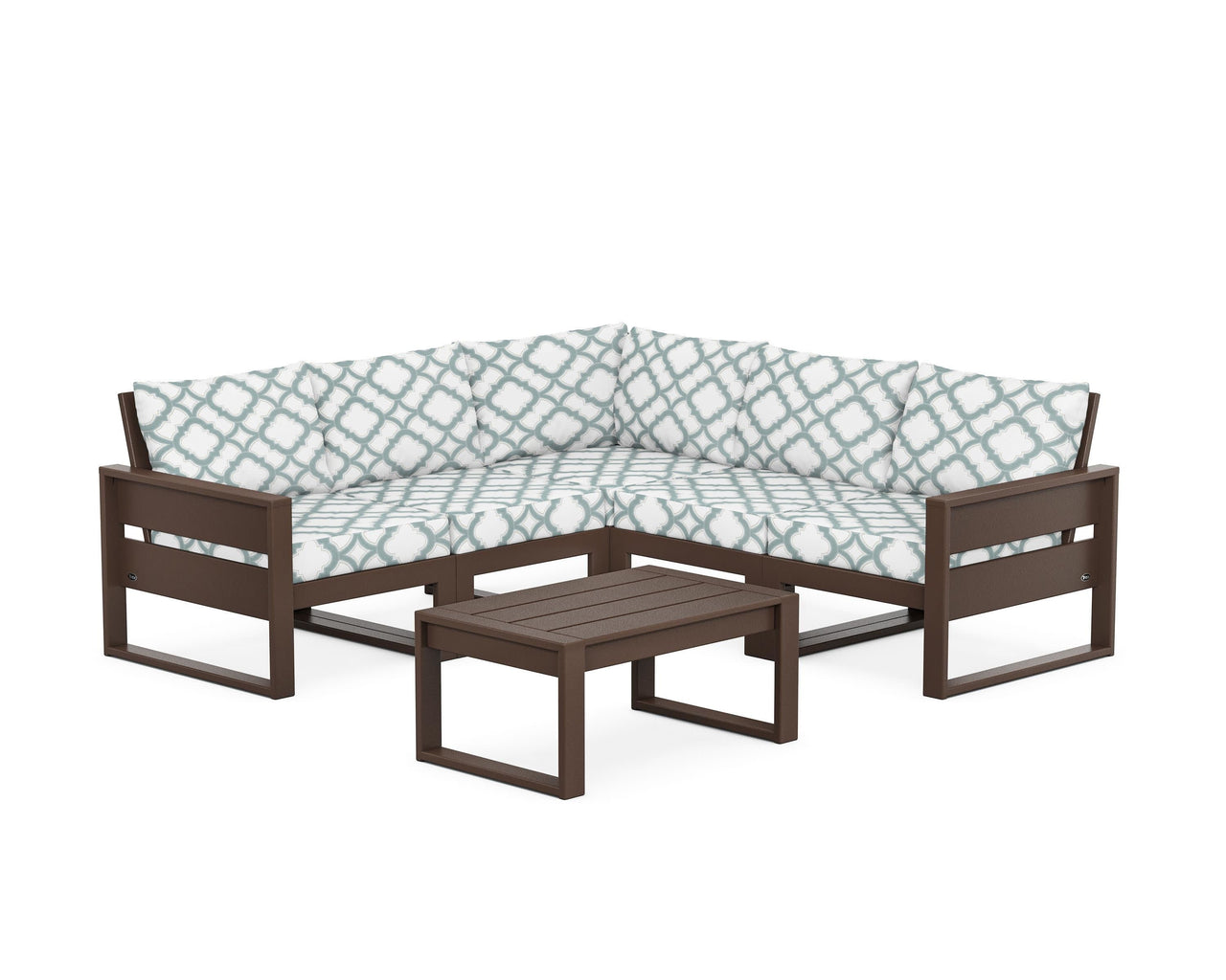 Trex Eastport 6-Piece Deep Seating Sectional + Coffee Table Set