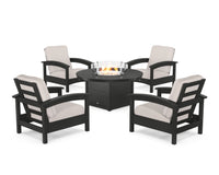 Thumbnail for Trex Rockport 5-Piece Deep Seating Set with Round Fire Pit Table