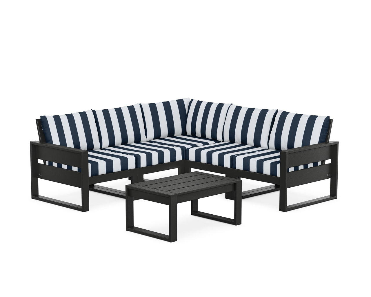 Trex Eastport 6-Piece Deep Seating Sectional + Coffee Table Set
