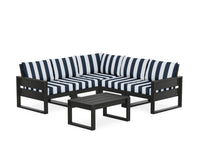 Thumbnail for Trex Eastport 6-Piece Deep Seating Sectional + Coffee Table Set