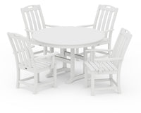 Thumbnail for Trex Yacht Club 5-Piece Round Arm Chair Dining Set