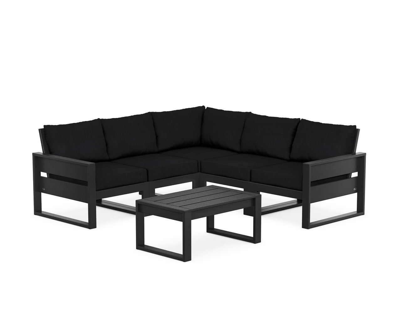 Trex Eastport 6-Piece Deep Seating Sectional + Coffee Table Set
