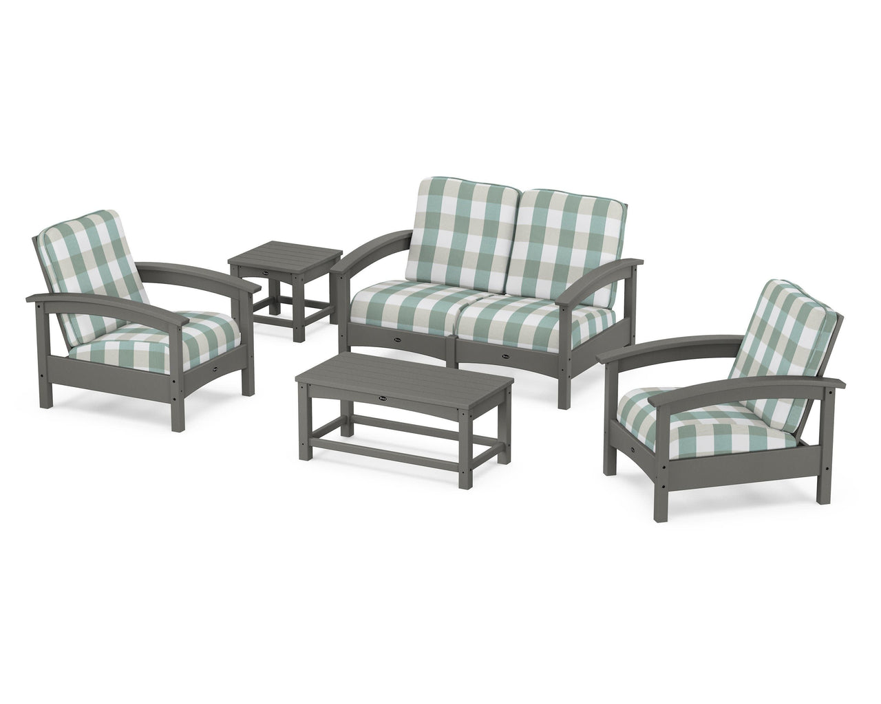 Trex Rockport Club 6-Piece Deep Seating Conversation Set
