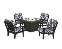 Thumbnail for Trex Cape Cod 5-Piece Deep Seating Set with Fire Pit Table