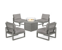 Thumbnail for Trex Eastport Modular 5-Piece Deep Seating Set with Yacht Club Fire Pit Table
