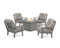 Thumbnail for Trex Cape Cod 5-Piece Deep Seating Set with Fire Pit Table