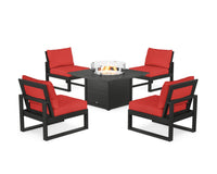 Thumbnail for Trex Eastport Modular 5-Piece Deep Seating Set with Square Fire Pit Table