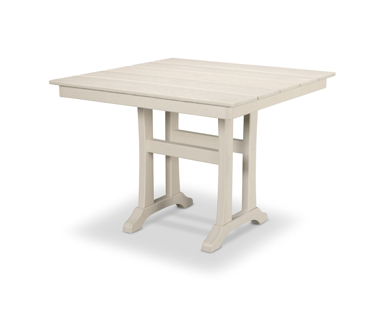 Trex Farmhouse Trestle 37" Dining Table - Sand Castle