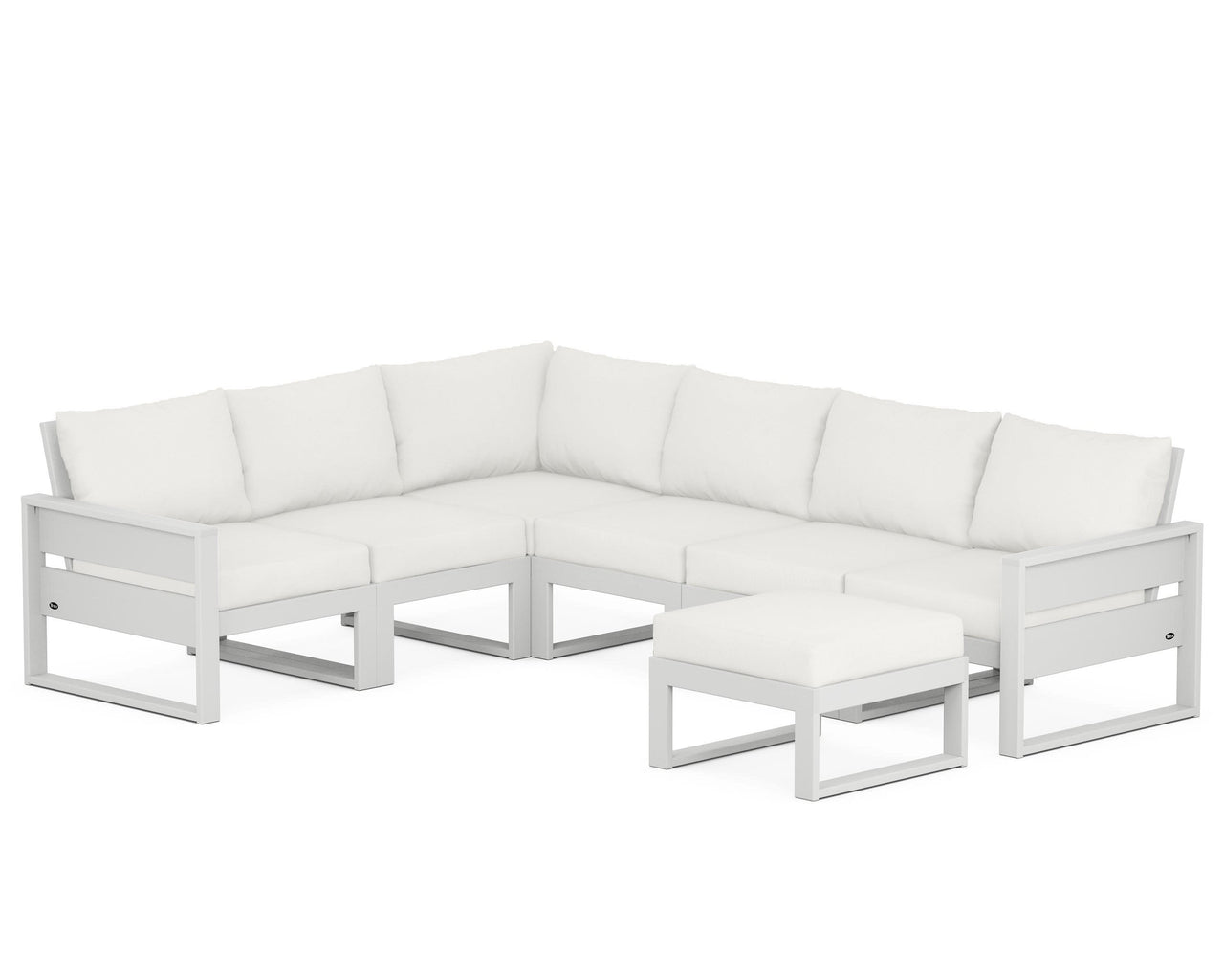 Trex Eastport 6-Piece Sectional with Ottoman