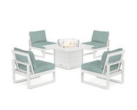 Thumbnail for Trex Eastport Modular 5-Piece Deep Seating Set with Square Fire Pit Table