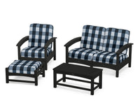 Thumbnail for Trex Rockport 4-Piece Deep Seating Conversation Group