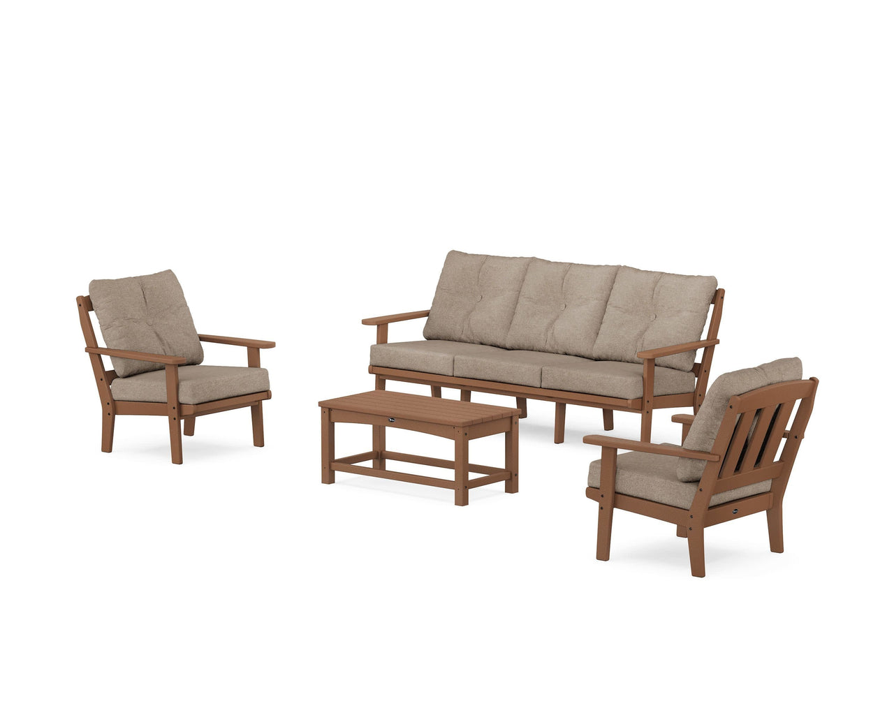Trex Cape Cod 4-Piece Deep Seating Set with Sofa