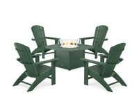 Thumbnail for Trex Yacht Club Adirondack 5-Piece Set with Fire Pit Table