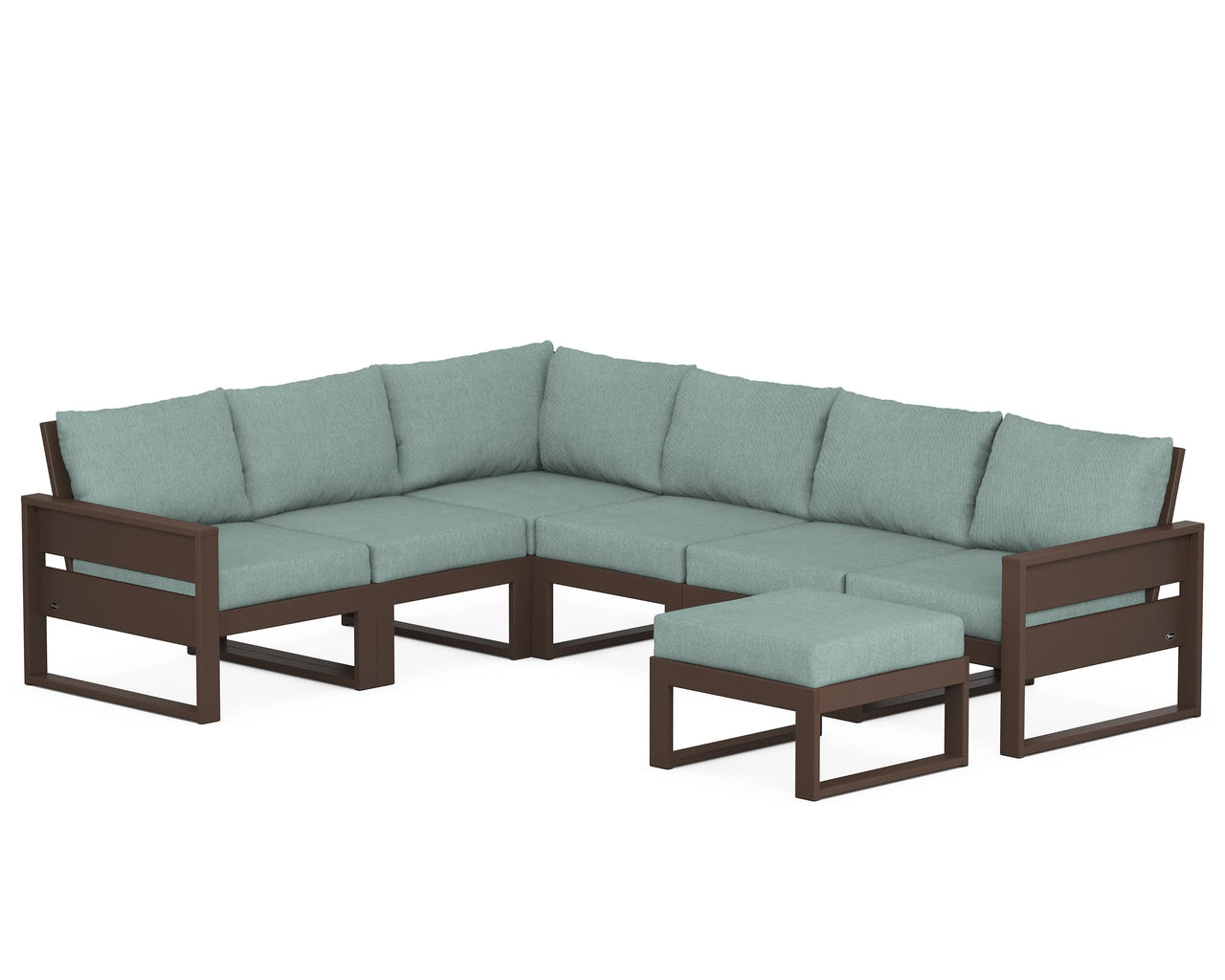 Trex Eastport 6-Piece Sectional with Ottoman