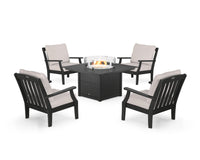 Thumbnail for Trex Yacht Club 5-Piece Deep Seating Set with Square Fire Pit Table