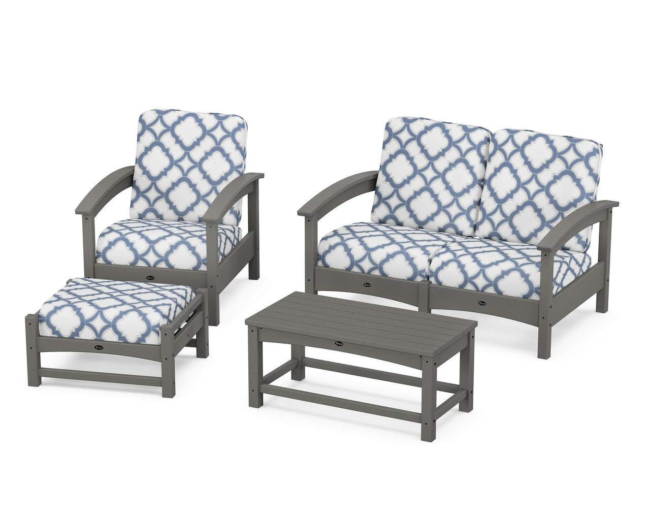 Trex Rockport 4-Piece Deep Seating Conversation Group