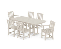 Thumbnail for Trex Cape Cod 7-Piece Farmhouse Dining Set - Sand Castle