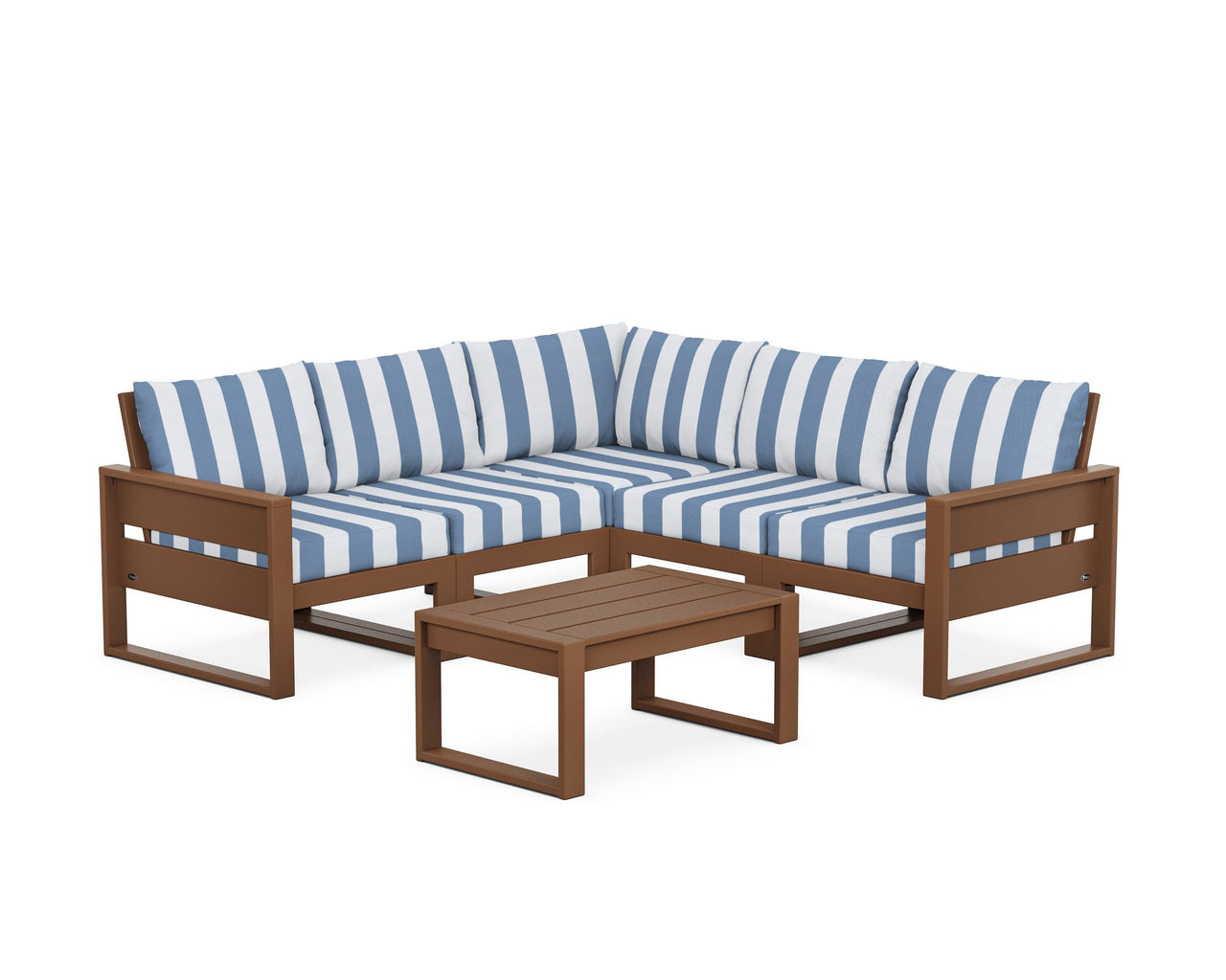 Trex Eastport 6-Piece Deep Seating Sectional + Coffee Table Set