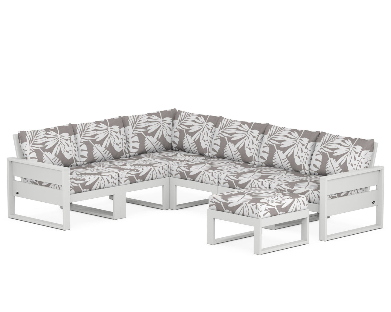 Trex Eastport 6-Piece Sectional with Ottoman