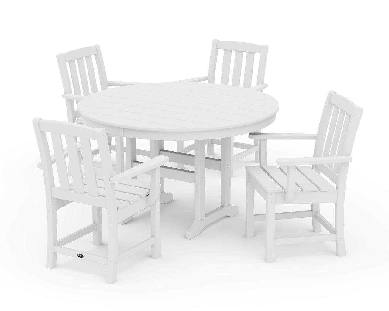 Trex Cape Cod 5-Piece Round Farmhouse Dining Set