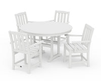 Thumbnail for Trex Cape Cod 5-Piece Round Farmhouse Dining Set