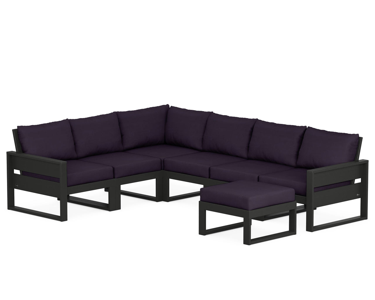 Trex Eastport 6-Piece Sectional with Ottoman