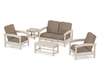 Thumbnail for Trex Rockport Club 6-Piece Deep Seating Conversation Set - Sand Castle