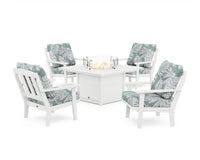 Thumbnail for Trex Cape Cod 5-Piece Deep Seating Set with Fire Pit Table