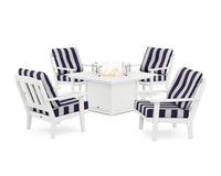 Thumbnail for Trex Cape Cod 5-Piece Deep Seating Set with Fire Pit Table