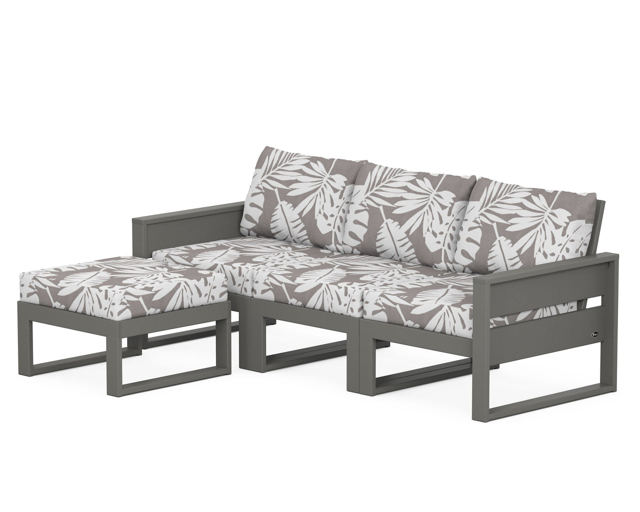 Trex Eastport 4- Piece Sectional with Ottoman